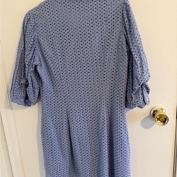 Dynamite Blue Eyelet Dress - Picture 4 of 4